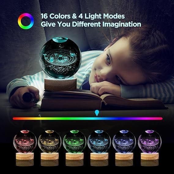 ✨ 3D Crystal Ball Lamp – A Dazzling Light for Every Corner! ✨
