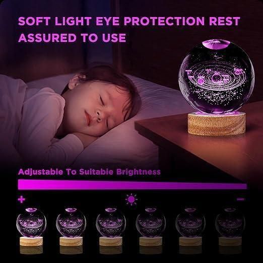✨ 3D Crystal Ball Lamp – A Dazzling Light for Every Corner! ✨