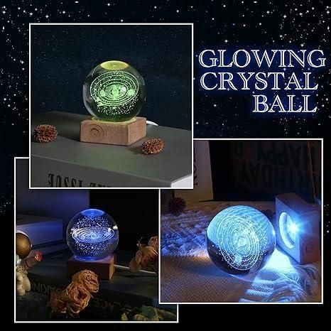 ✨ 3D Crystal Ball Lamp – A Dazzling Light for Every Corner! ✨